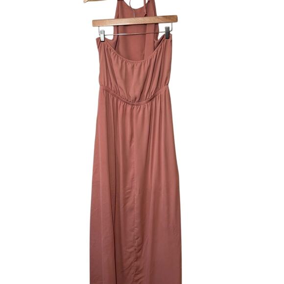 Show Me Your Mumu Women’s Heather Halter Maxi Dress Backless Rustic Mauve Sz XXL - Picture 4 of 13